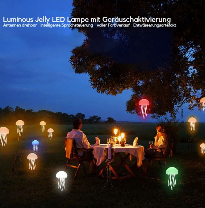 Luminous Jelly LED Lampe – Dein kleiner Ozeanfreund für Zuhause!