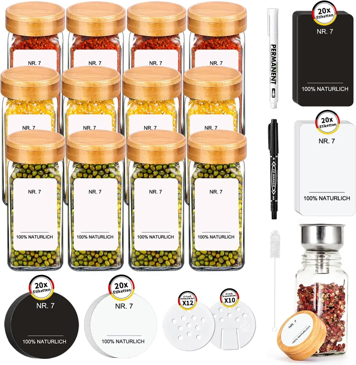 🖤 Gewürzgläser PURE SPICE 🖤