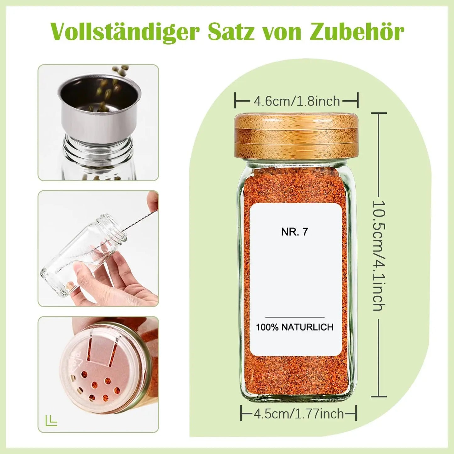 🖤 Gewürzgläser PURE SPICE 🖤